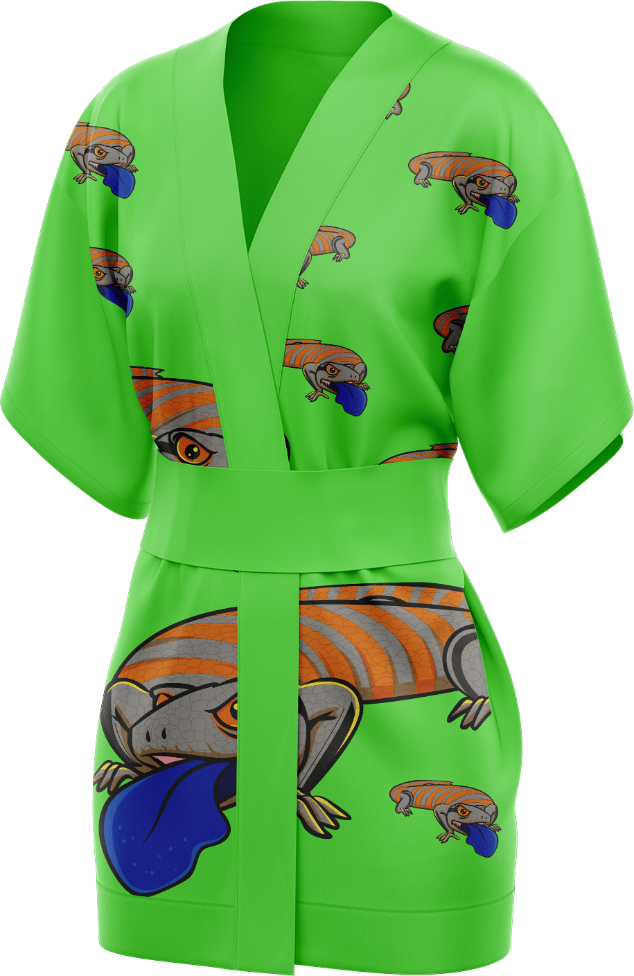 Bluey Lizard Kimono - fungear.com.au