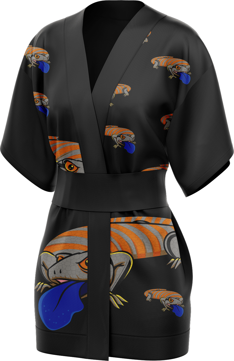 Bluey Lizard Kimono - fungear.com.au