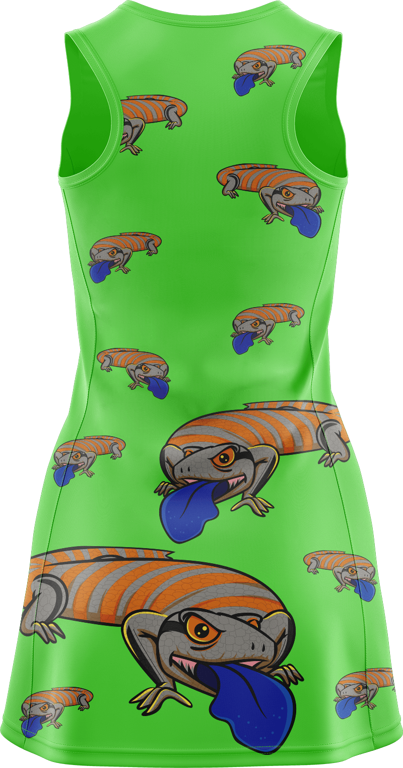 Bluey Lizard Ladies Mini Dress - fungear.com.au