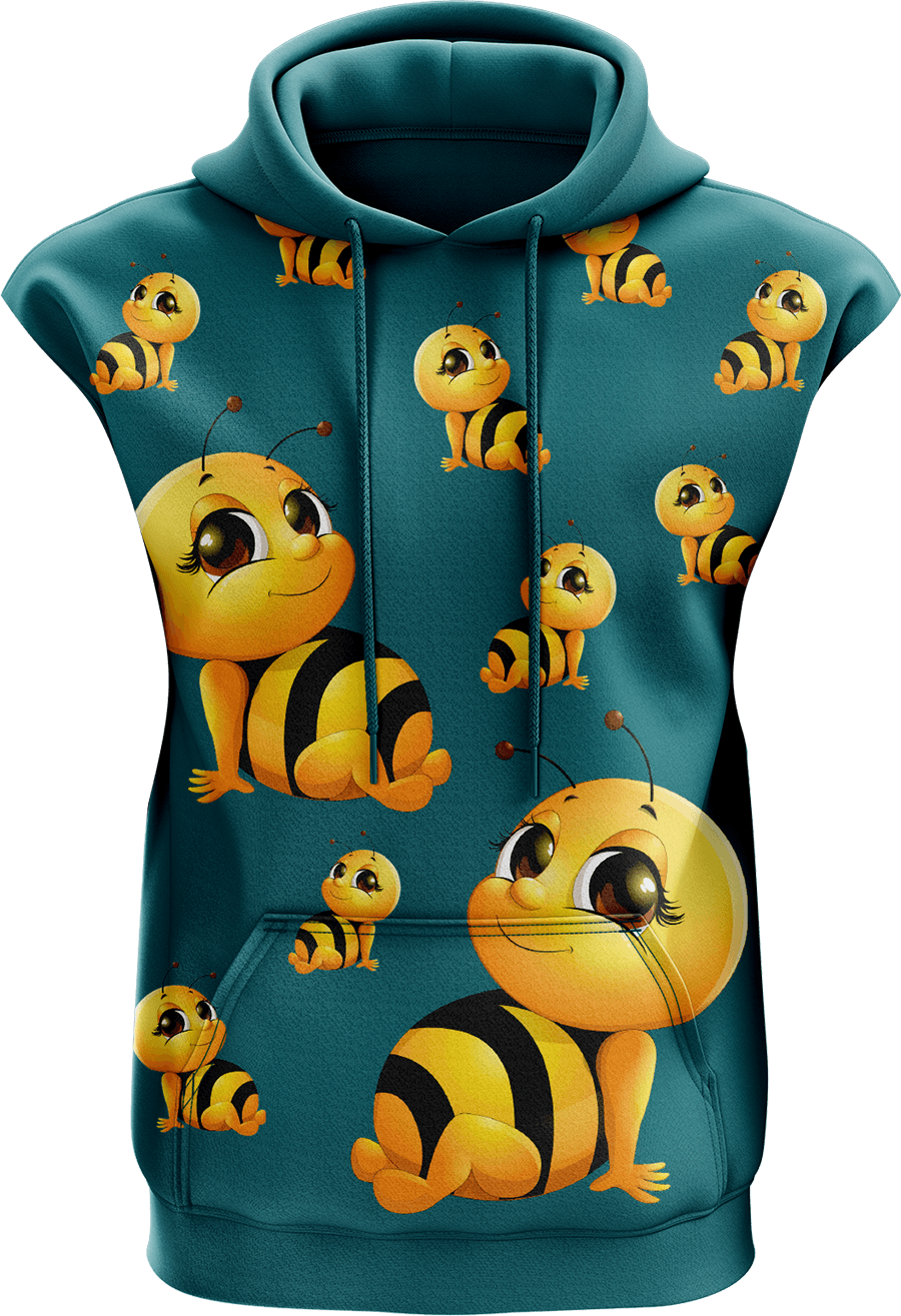 Buzz Bee Sleeveless Hoodie - fungear.com.au