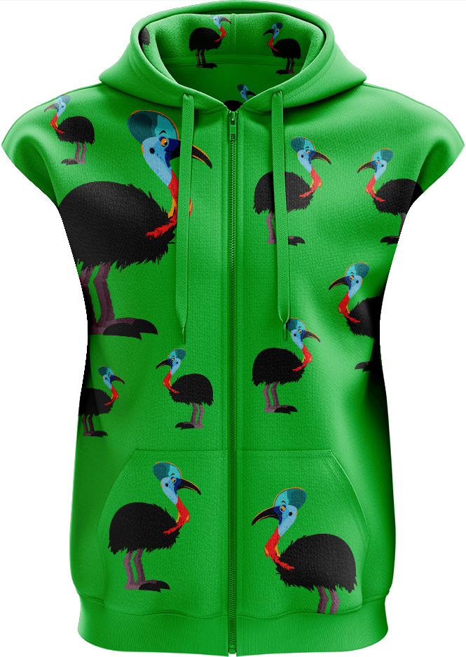 Casanova Cassowary Full Zip Sleeveless Hoodie Jackets