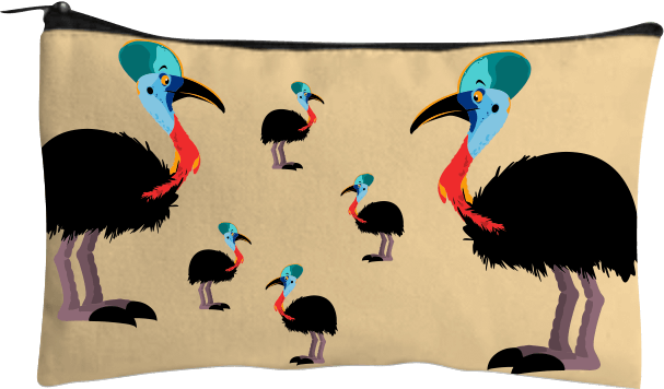 Casanova Cassowary Jumbo Pencil Case - fungear.com.au