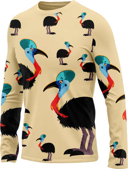 Casanova Cassowary Rash T-Shirt Long Sleeve - fungear.com.au