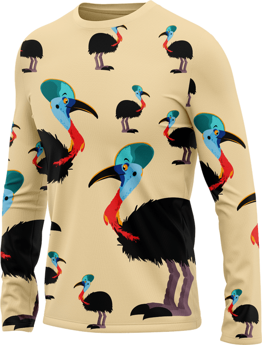 Casanova Cassowary Rash T-Shirt Long Sleeve - fungear.com.au