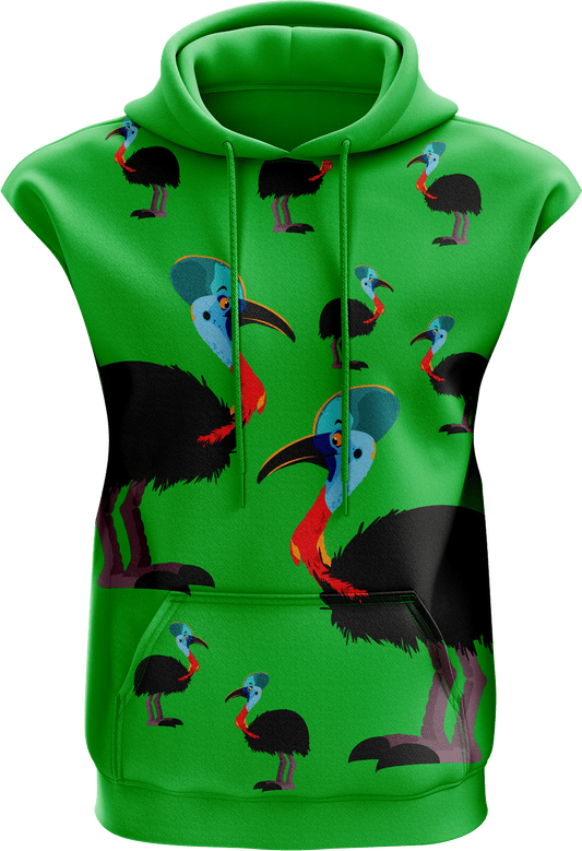 Casanova Cassowary Sleeveless Hoodie - fungear.com.au