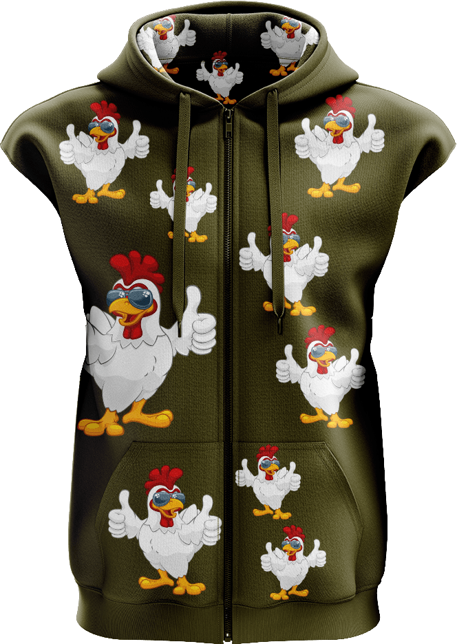 Champion Chook Full Zip Sleeveless Hoodie Jackets - fungear.com.au