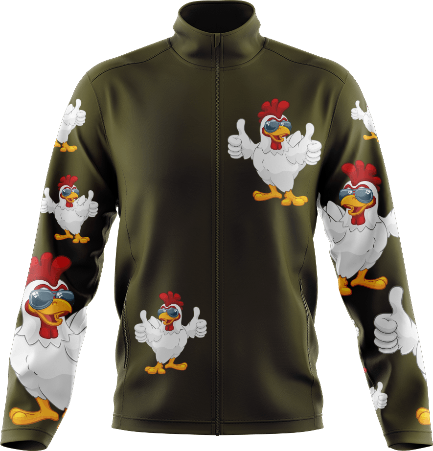 Cheeky Chook Full Zip Track Jacket - fungear.com.au