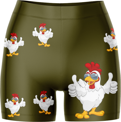 Cheeky Chook Ladies Gym Shorts - fungear.com.au