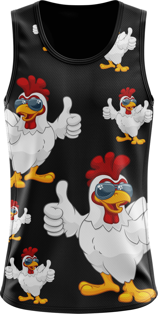 Cheeky Chook Singlets - fungear.com.au