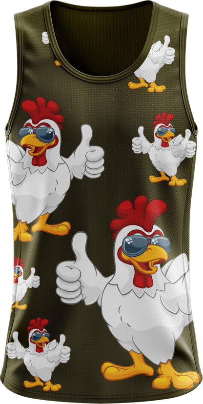 Cheeky Chook Singlets - fungear.com.au