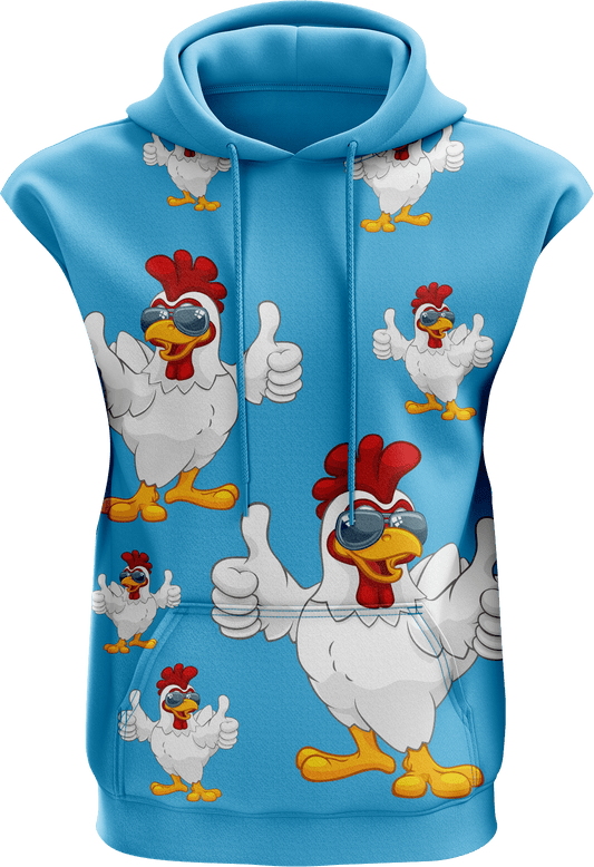 Cheeky Chook Sleeveless Hoodie - fungear.com.au