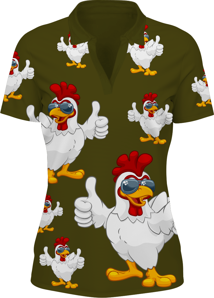 Cheeky Chook Women's Polo - fungear.com.au