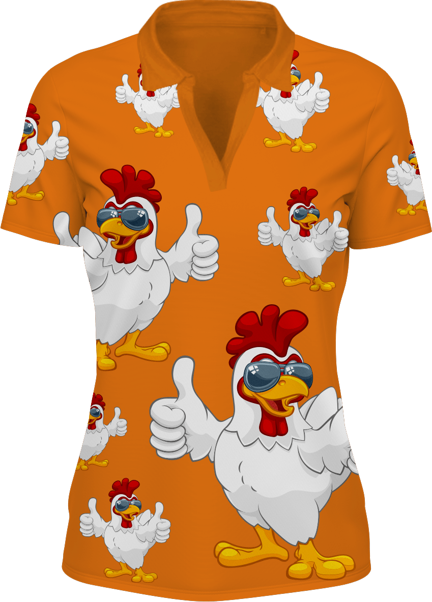 Cheeky Chook Women's Polo - fungear.com.au