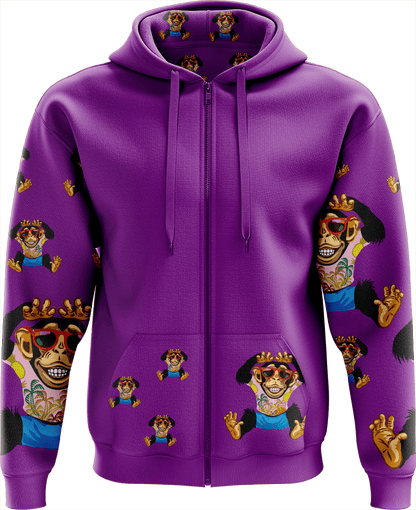 Cheeky Monkey Full Zip Hoodies Jacket - fungear.com.au