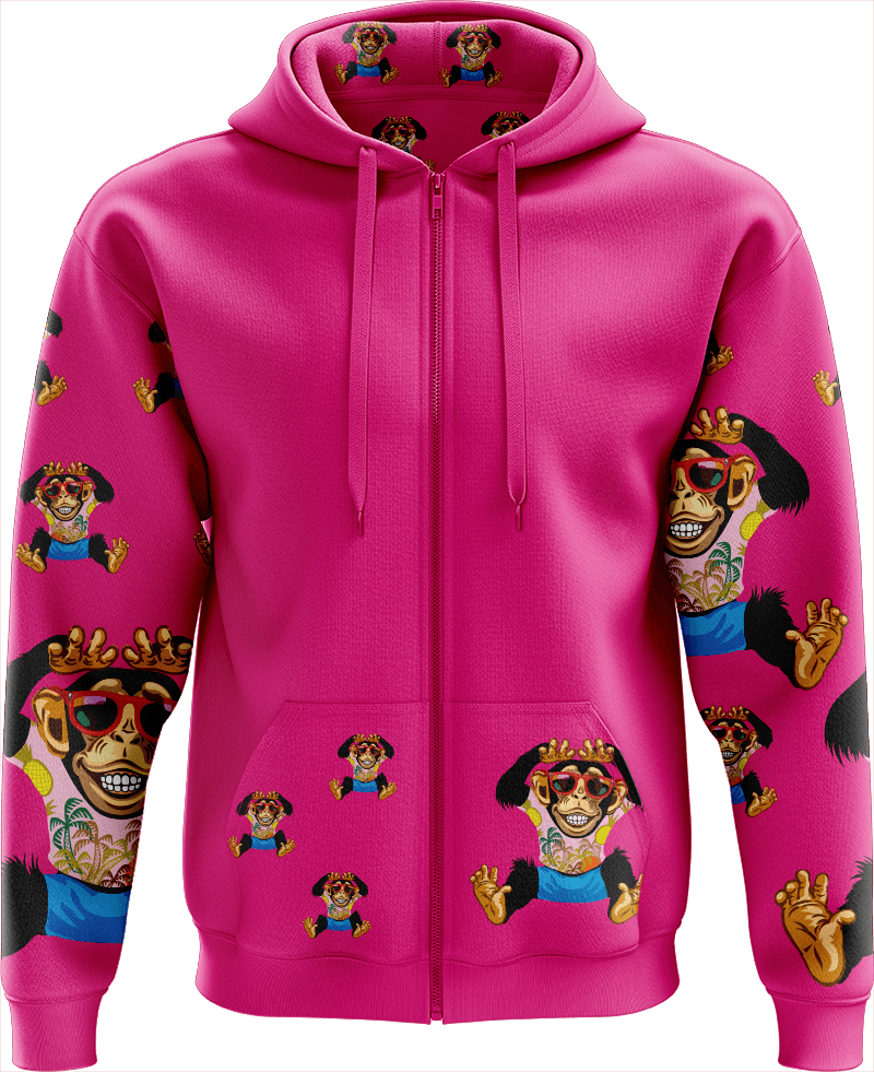 Cheeky Monkey Full Zip Hoodies Jacket