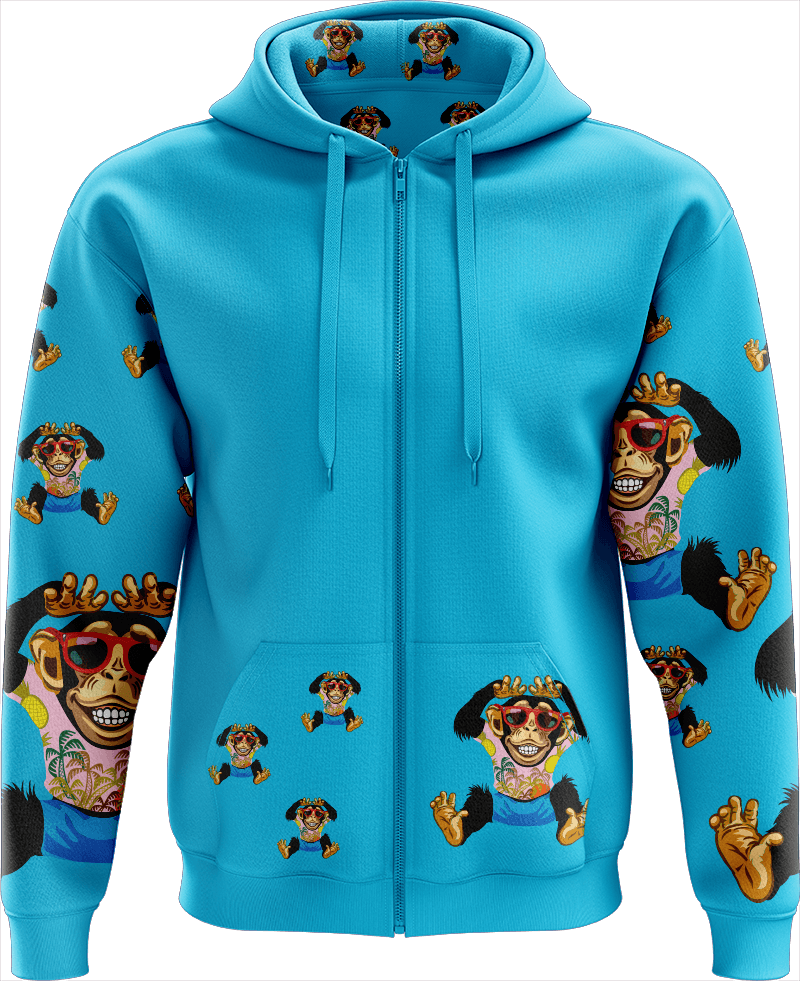 Cheeky Monkey Full Zip Hoodies Jacket