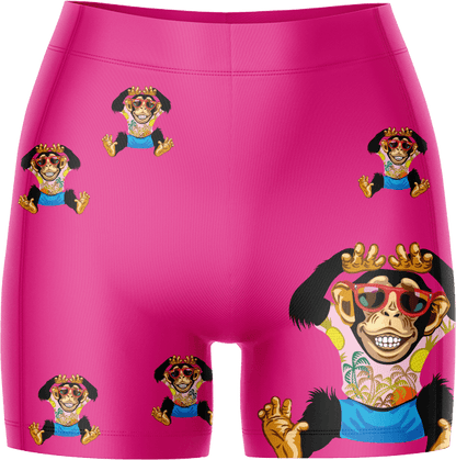 Cheeky Monkey Ladies Gym Shorts - fungear.com.au