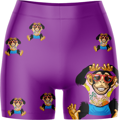 Cheeky Monkey Ladies Gym Shorts - fungear.com.au