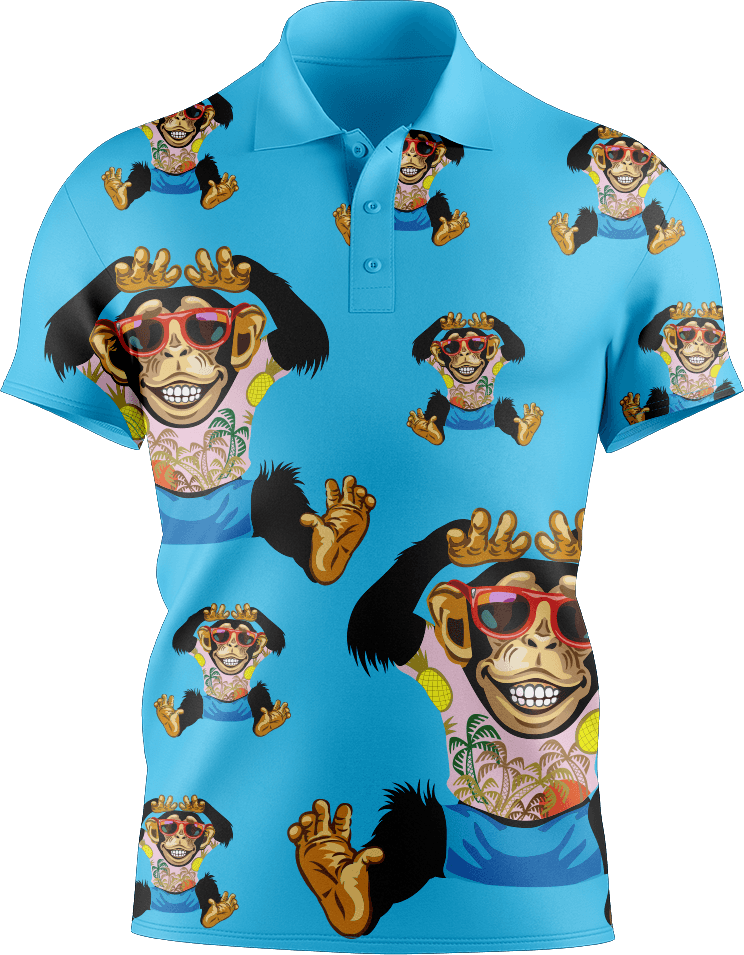 Cheeky Monkey Men's Short Sleeve Polo