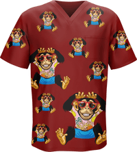 Cheeky Monkey Scrubs 4