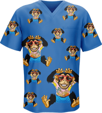 Cheeky Monkey Scrubs 3