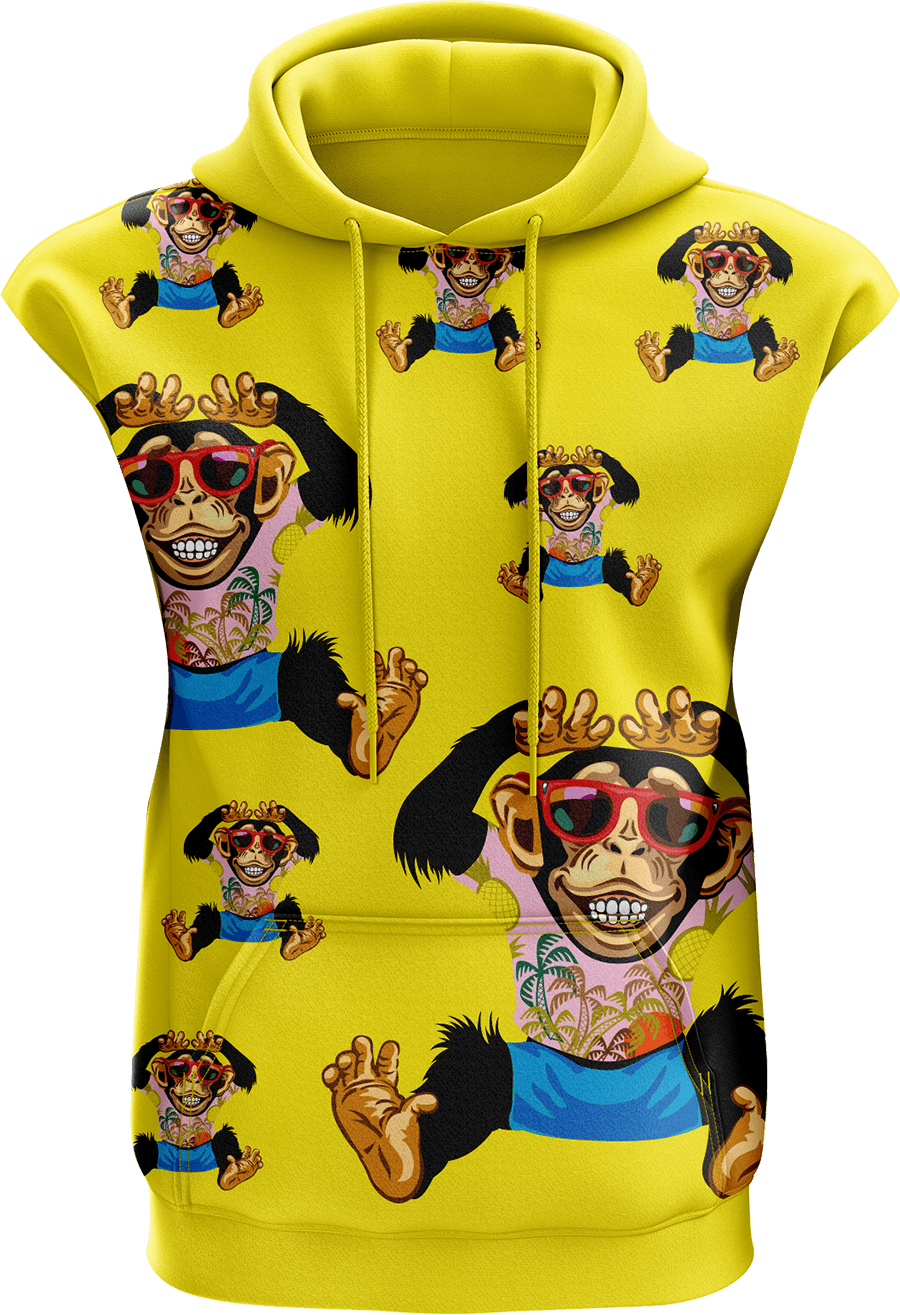 Cheeky Monkey Sleeveless Hoodie - fungear.com.au