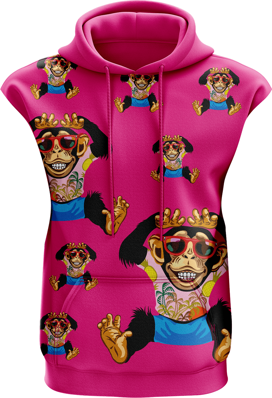 Cheeky Monkey Sleeveless Hoodie - fungear.com.au