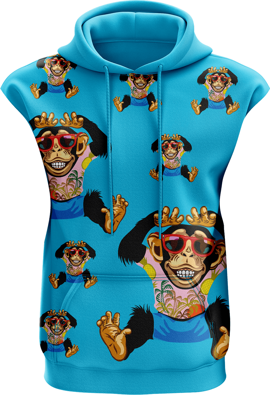 Cheeky Monkey Sleeveless Hoodie - fungear.com.au