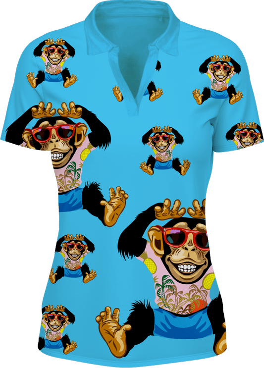 Cheeky Monkey Women's Polo - fungear.com.au