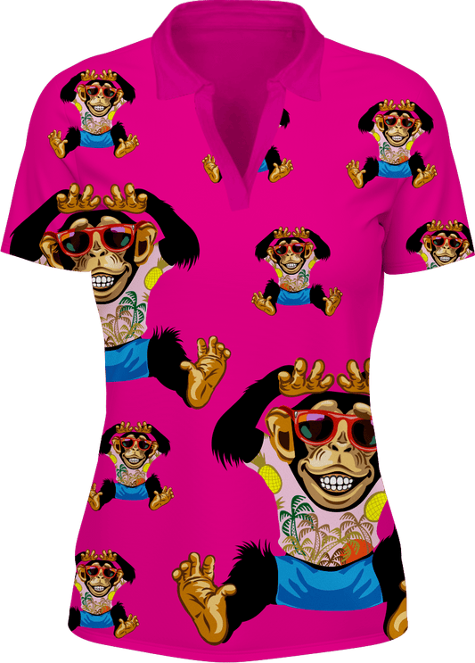 Cheeky Monkey Women's Polo - fungear.com.au