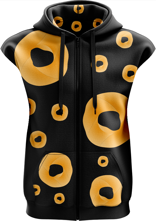 Cheezels Inspired Full Zip Sleeveless Hoodie Jackets - fungear.com.au