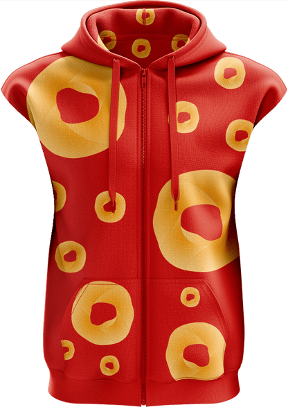 Cheezels Inspired Full Zip Sleeveless Hoodie Jackets - fungear.com.au