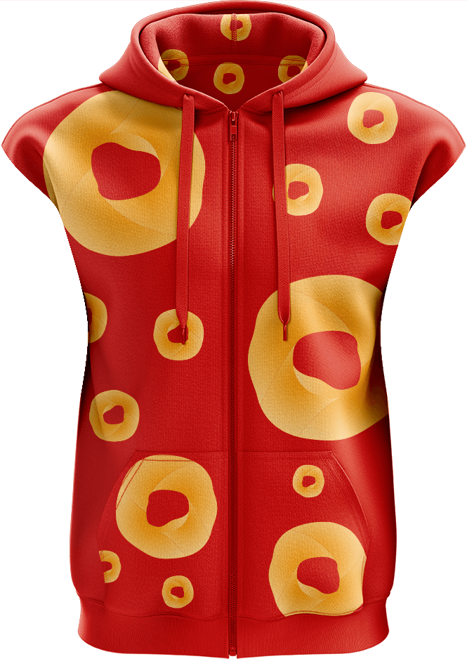 Cheezels Inspired Full Zip Sleeveless Hoodie Jackets