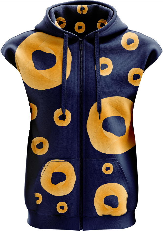 Cheezels Inspired Full Zip Sleeveless Hoodie Jackets