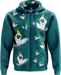 Cool Cockatoo Full Zip Hoodies Jacket 1