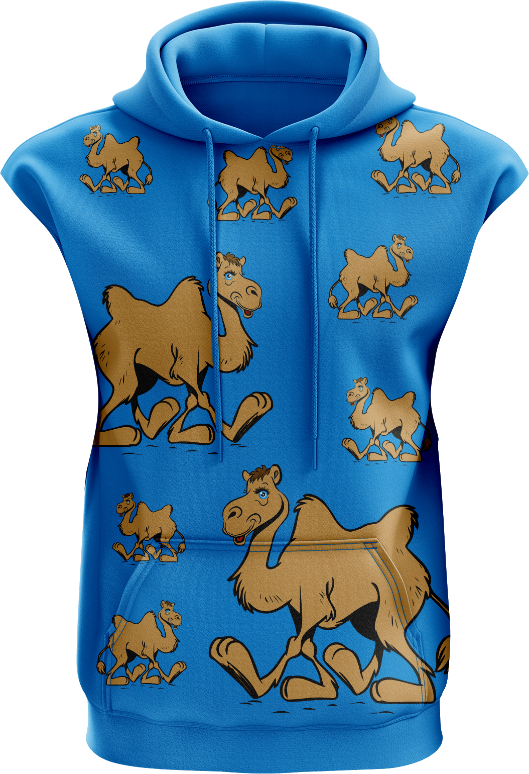 Cool Camel Sleeveless Hoodie - fungear.com.au