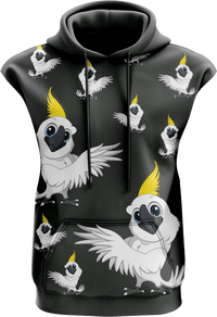 Cool Cockatoo Full Zip Sleeveless Hoodie Jackets 3