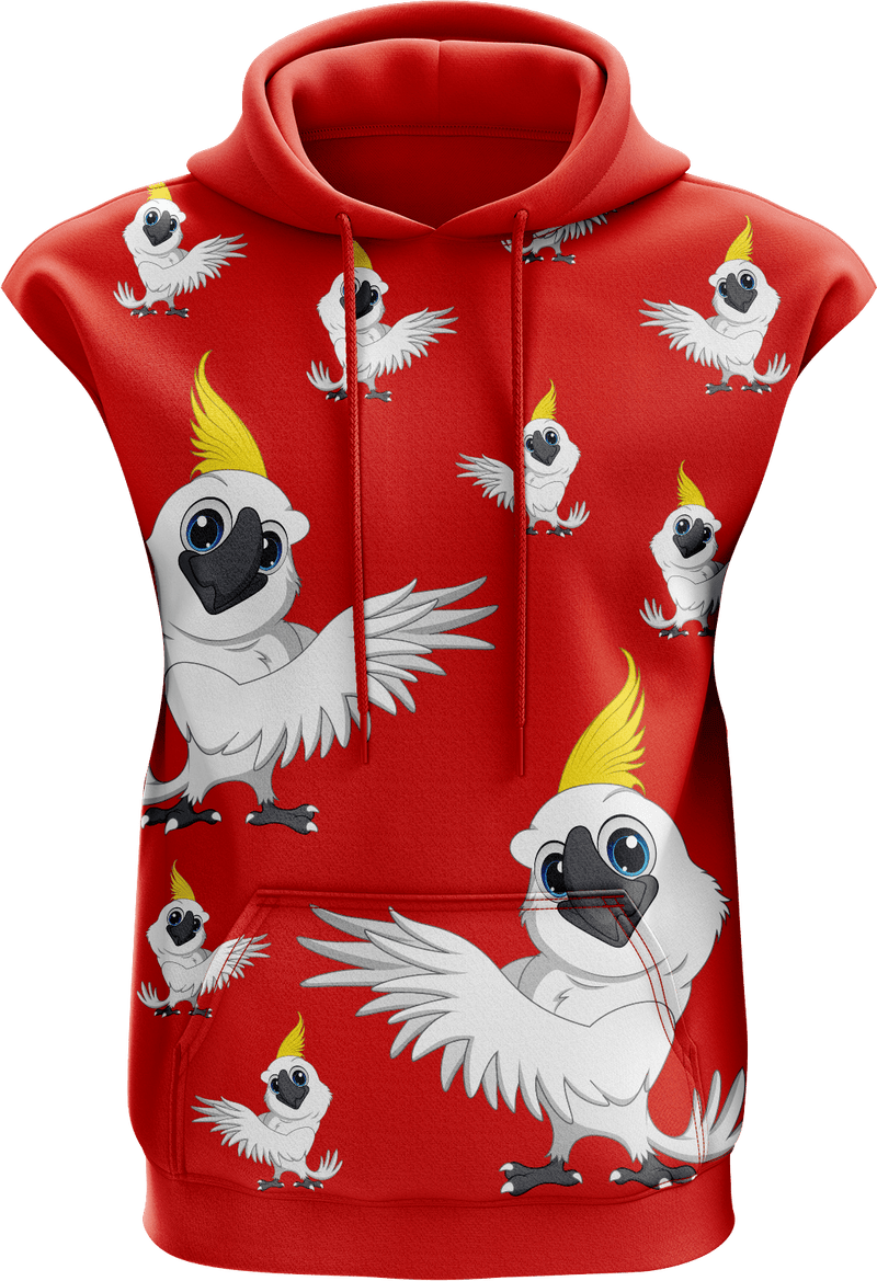Cool Cockatoo Full Zip Sleeveless Hoodie Jackets