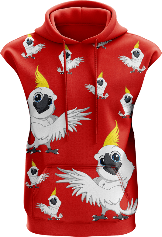 Cool Cockatoo Sleeveless Hoodie - fungear.com.au