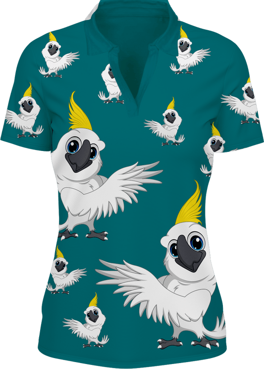 Cool Cockatoo Women's Polo - fungear.com.au