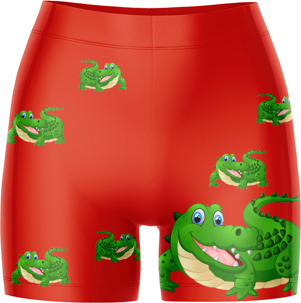Crazy Croc Ladies Gym Shorts - fungear.com.au