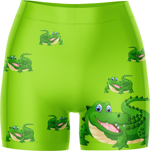 Crazy Croc Ladies Gym Shorts - fungear.com.au