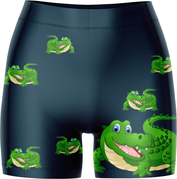 Crazy Croc Ladies Gym Shorts - fungear.com.au