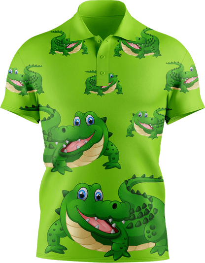 Crazy Croc Men's Short Sleeve Polo - fungear.com.au
