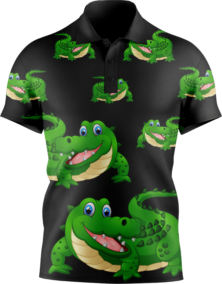 Crazy Croc Men's Short Sleeve Polo