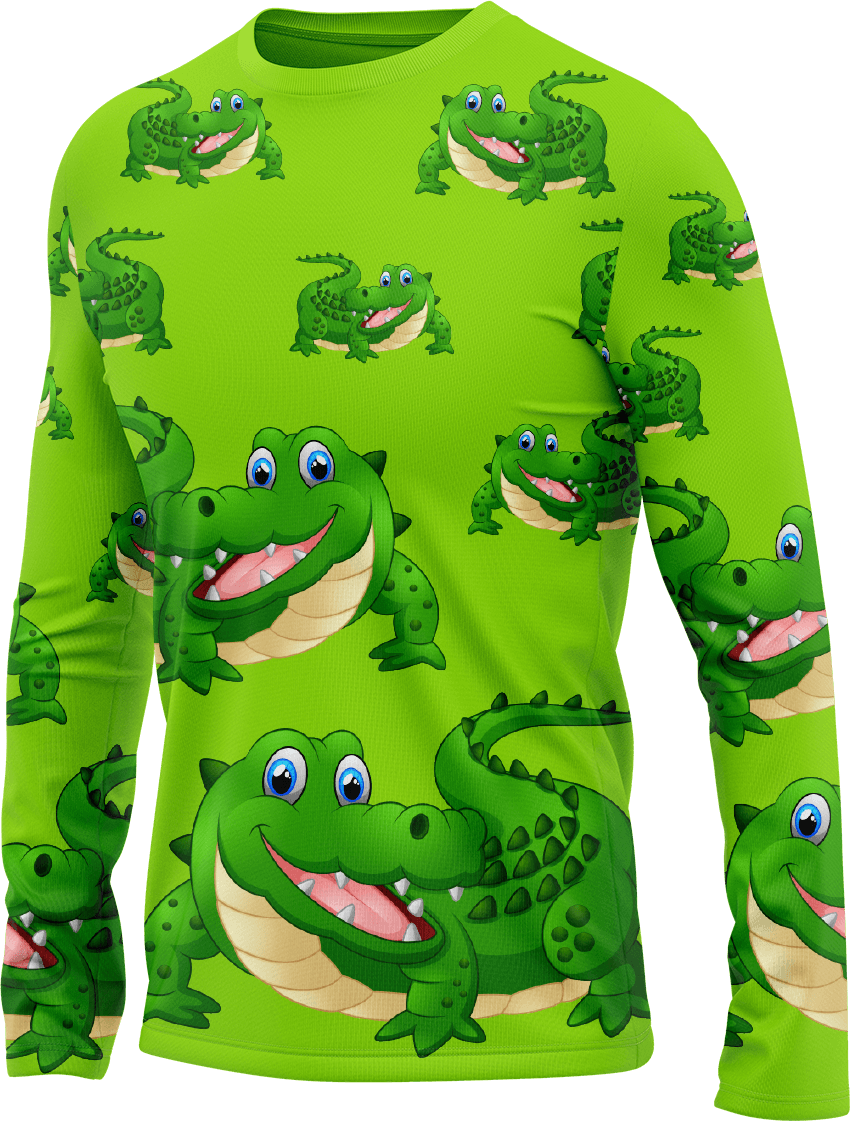 Crazy Croc Rash T-Shirt Long Sleeve - fungear.com.au