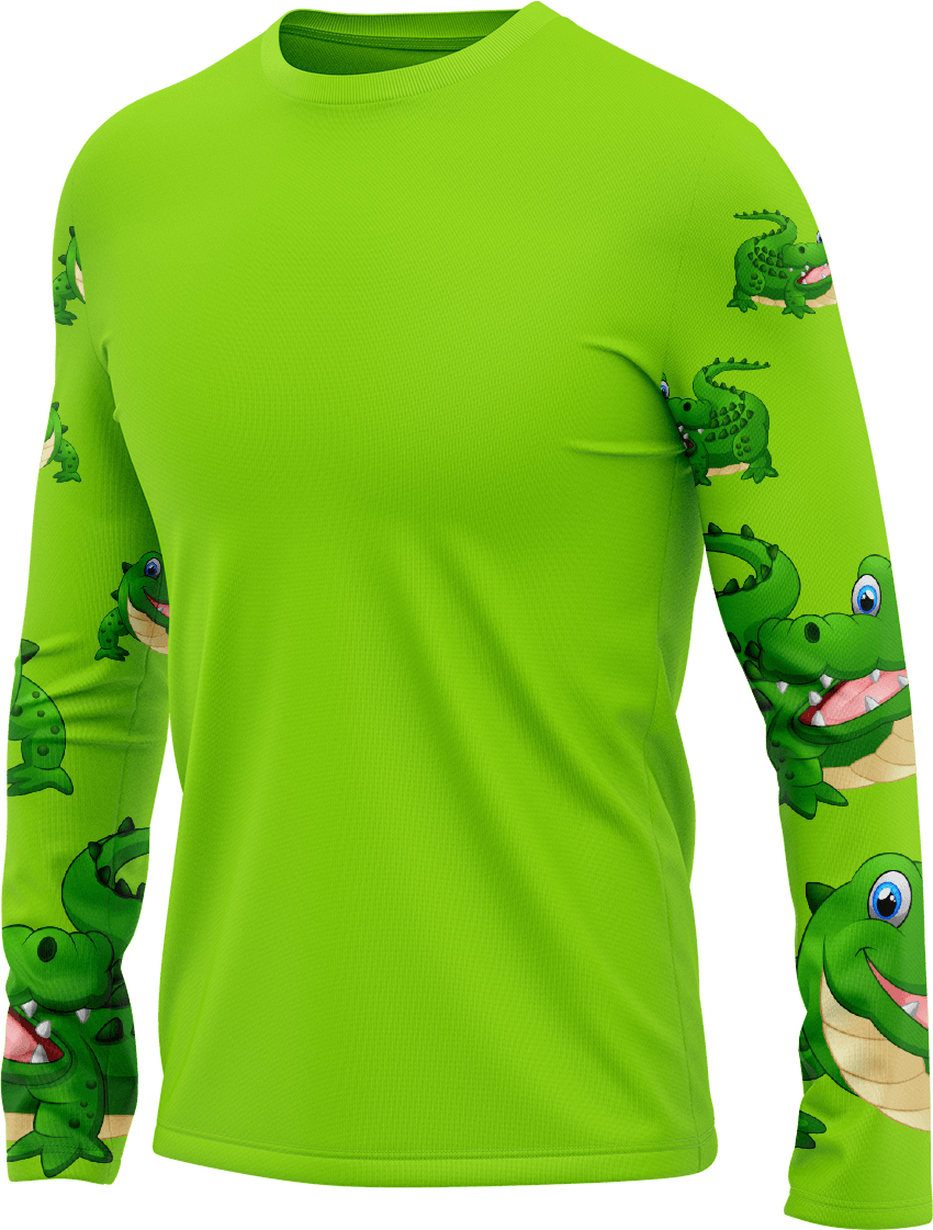 Crazy Croc Rash T-Shirt Long Sleeve - fungear.com.au