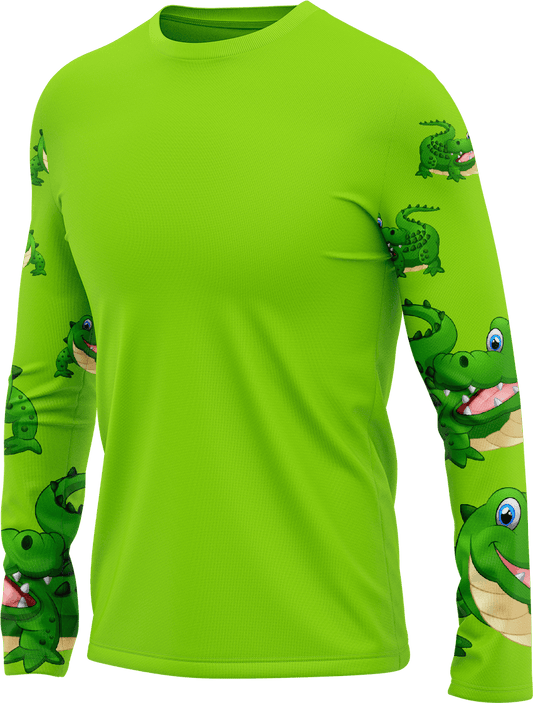 Crazy Croc Rash T-Shirt Long Sleeve - fungear.com.au