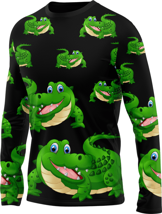 Crazy Croc Rash T-Shirt Long Sleeve - fungear.com.au