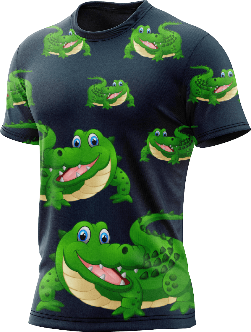 Crazy Croc Rash T-Shirt Short Sleeve - fungear.com.au